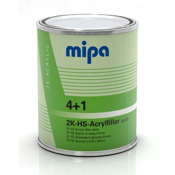 MIPA - 4+1 Acrylfiller 2K HS Primer White