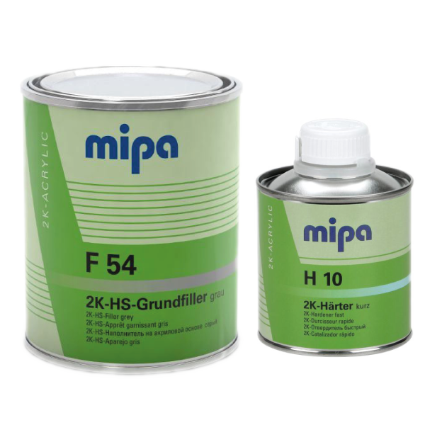 MIPA - 2K F54 Primer & H10 Hardener Kit - Grey