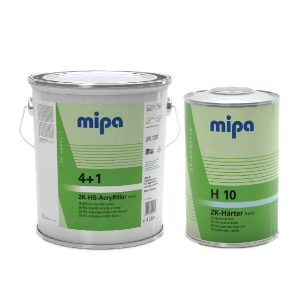 MIPA - 4+1 Primer & H10 Hardener Kit - White